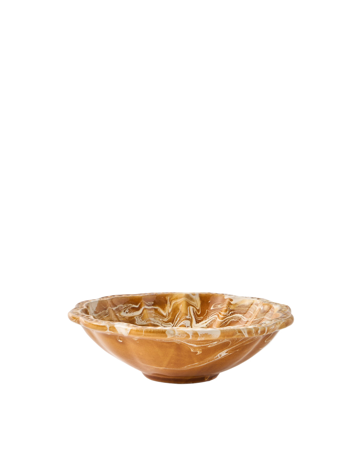 Marbled Small Bowl in Terracotta