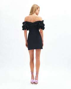 Mini Tess Dress in Noir