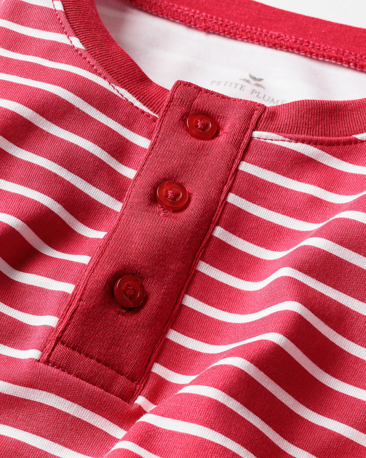 Kid’s Pima Snug Fit Pajama Set in Red Stripe