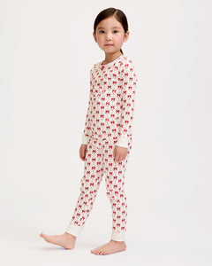 Kid’s Pima Snug Fit Pajama Set in Blissful Bows