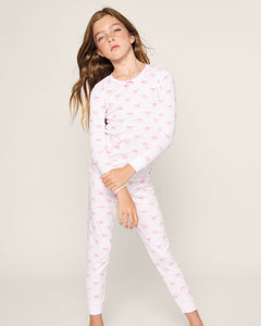 Kid’s Pima Snug Fit Pajama Set in Blushing Bows