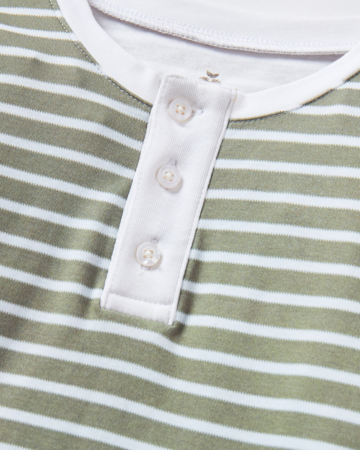Kid’s Pima Snug Fit Pajama Set in Sage Stripe