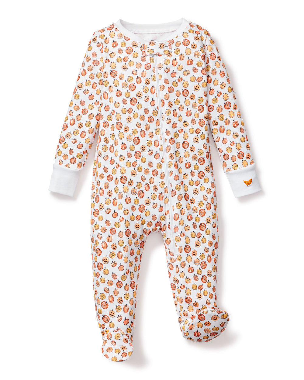 Baby’s Pima Romper in Pumpkin Patch