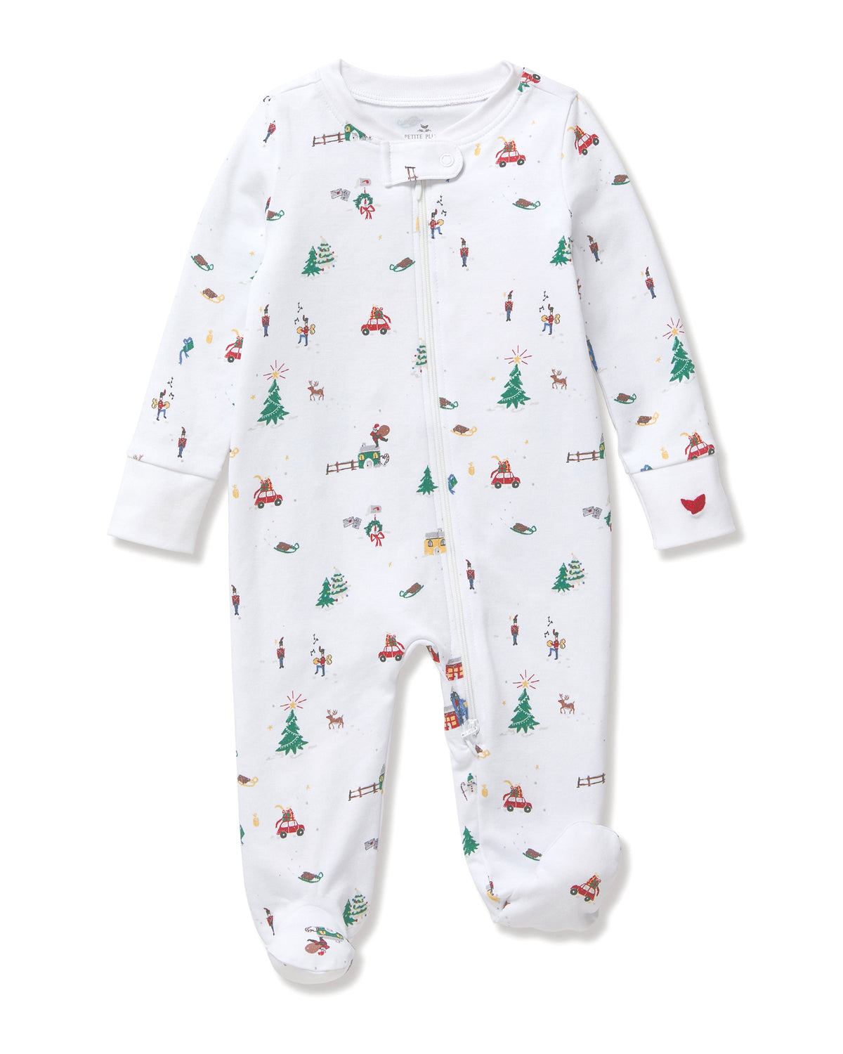 Baby’s Pima Romper in Holiday Town