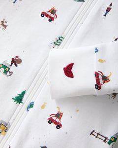 Baby’s Pima Romper in Holiday Town