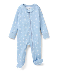 Baby’s Pima Romper in Periwinkle Wonderland