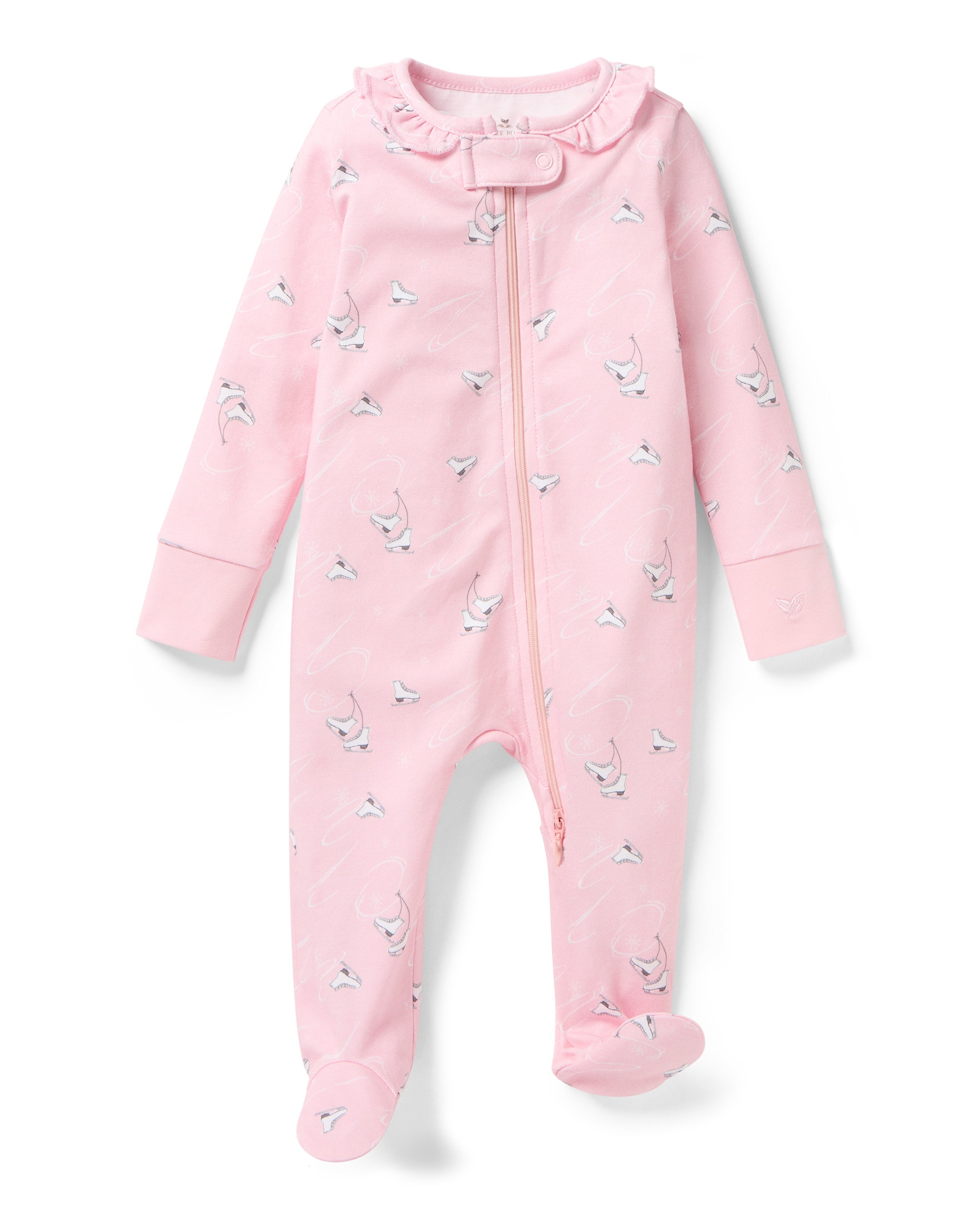 Baby’s Pima Romper in Winter Skates