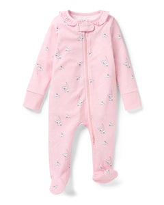 Baby’s Pima Romper in Winter Skates