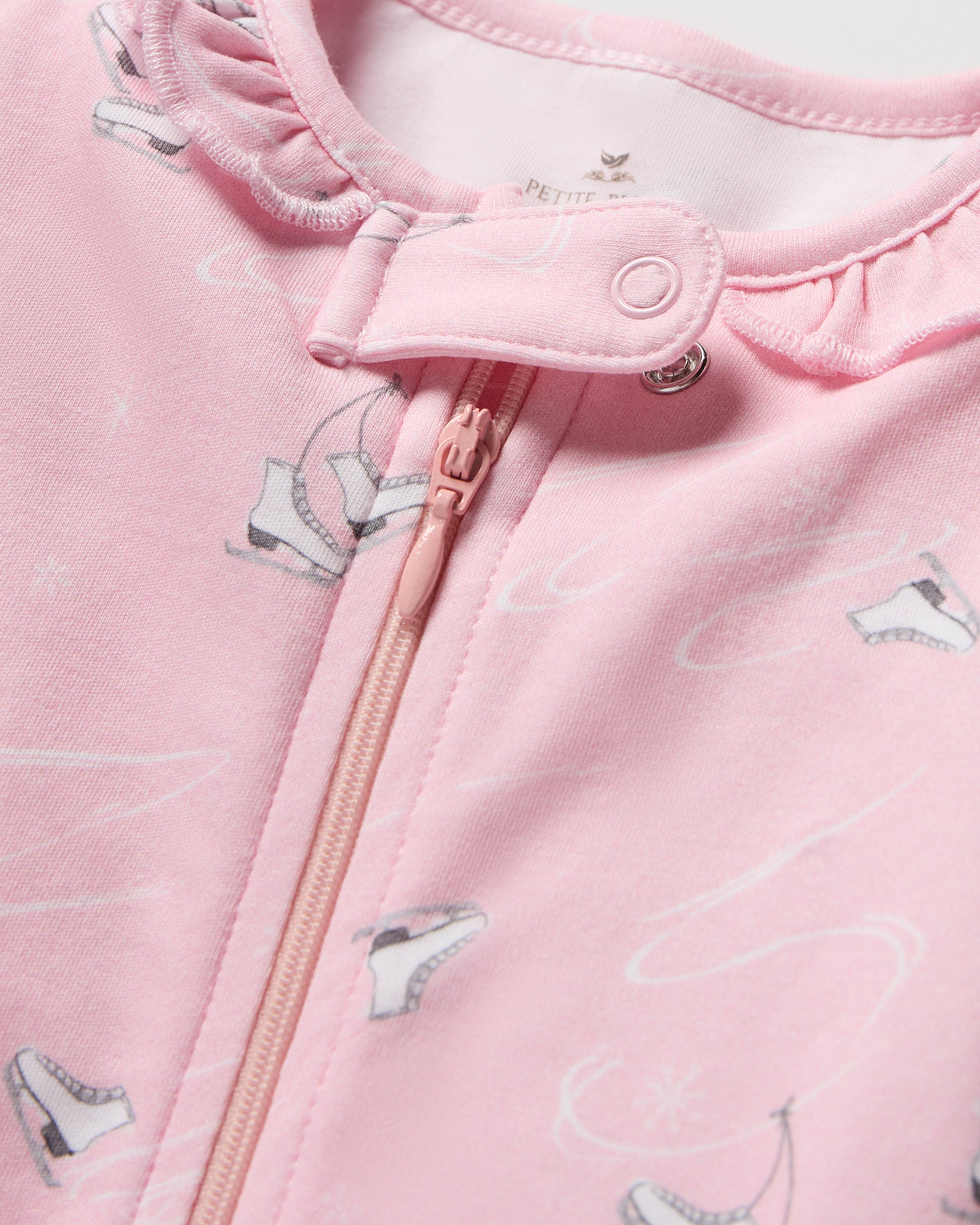Baby’s Pima Romper in Winter Skates