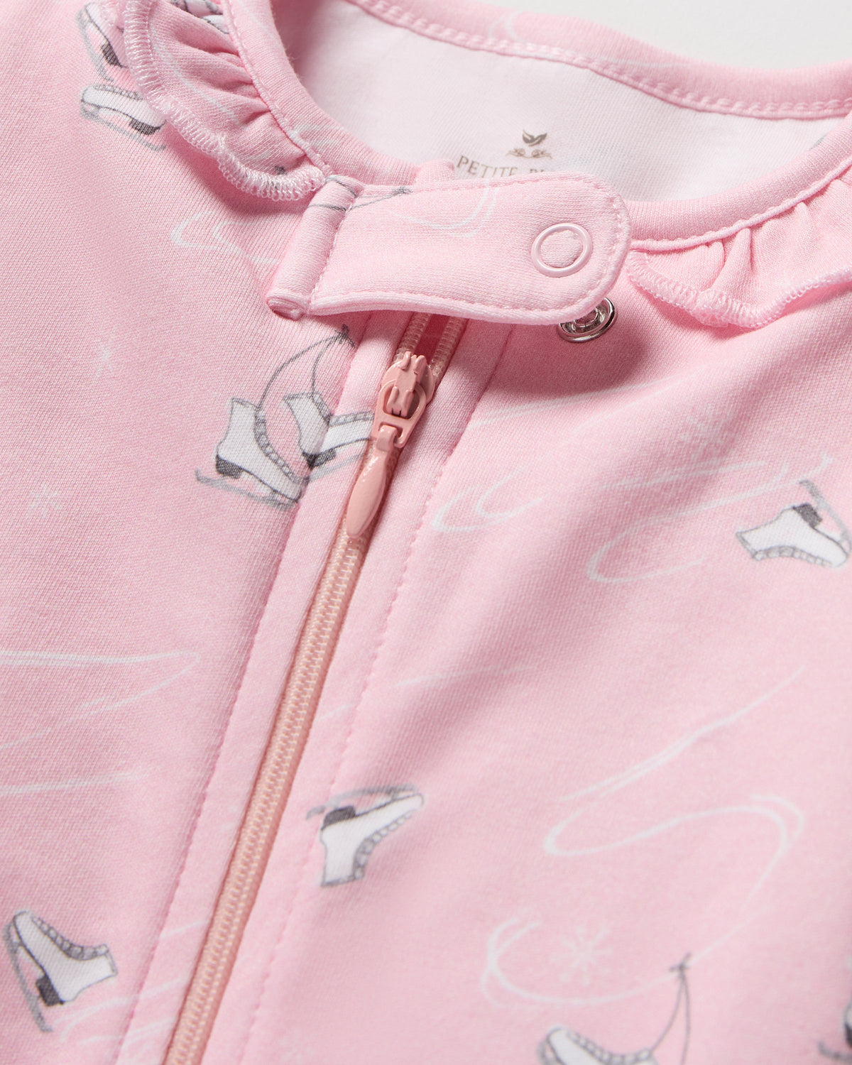 Baby’s Pima Romper in Winter Skates
