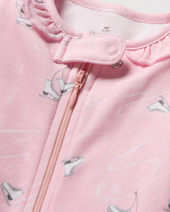 Baby’s Pima Romper in Winter Skates