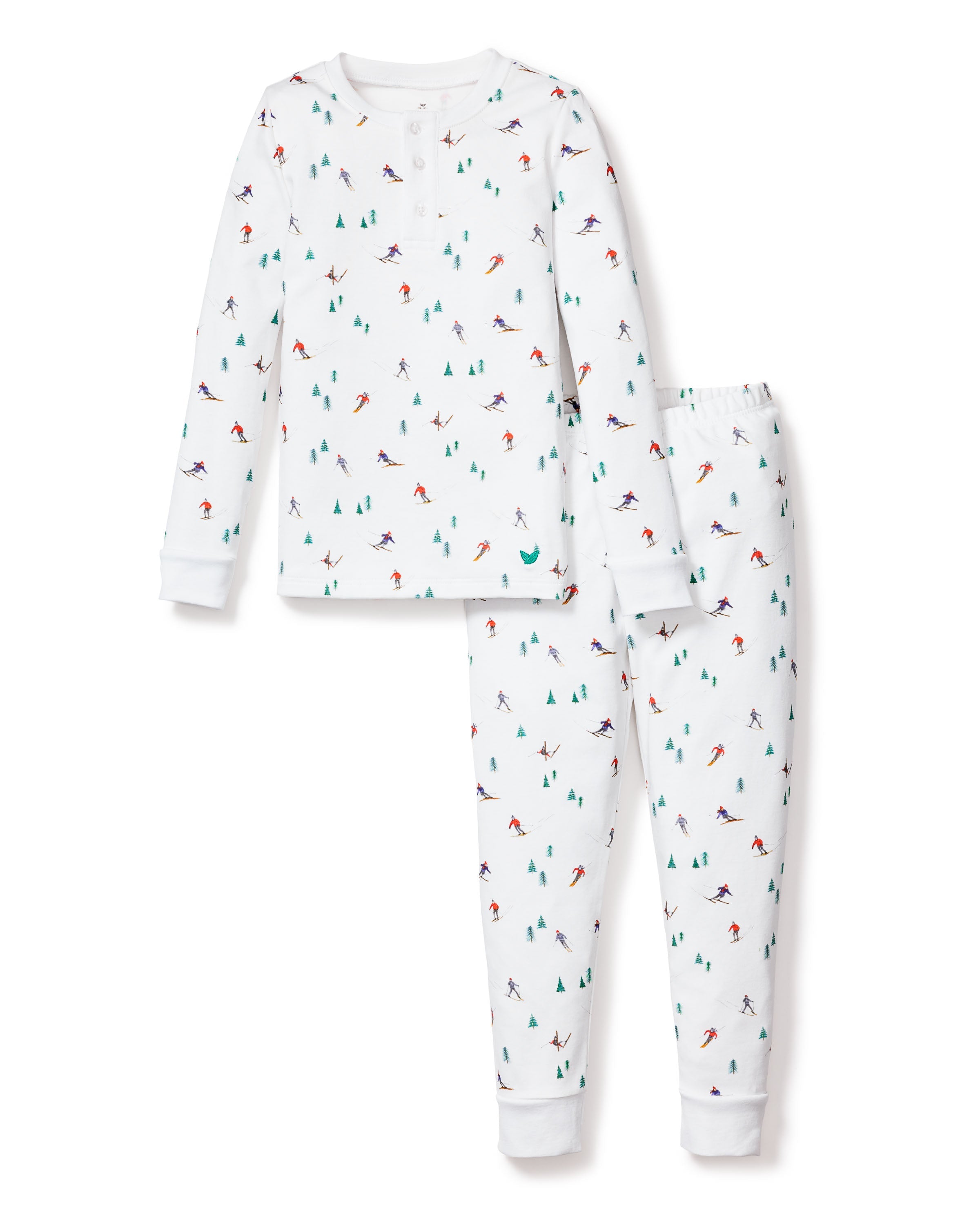 Kid’s Pima Snug Fit Pajama Set in Après Ski