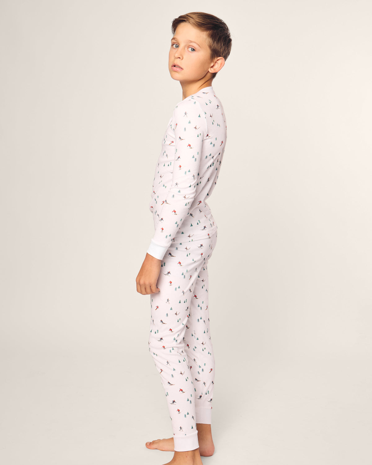 Kid’s Pima Snug Fit Pajama Set in Après Ski