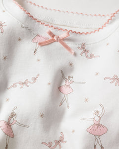 Kid's Pima Snug Fit Pajama Set in Sugar Plum Fairy