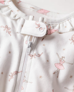 Baby’s Pima Snug Fit Romper in Sugar Plum Fairy