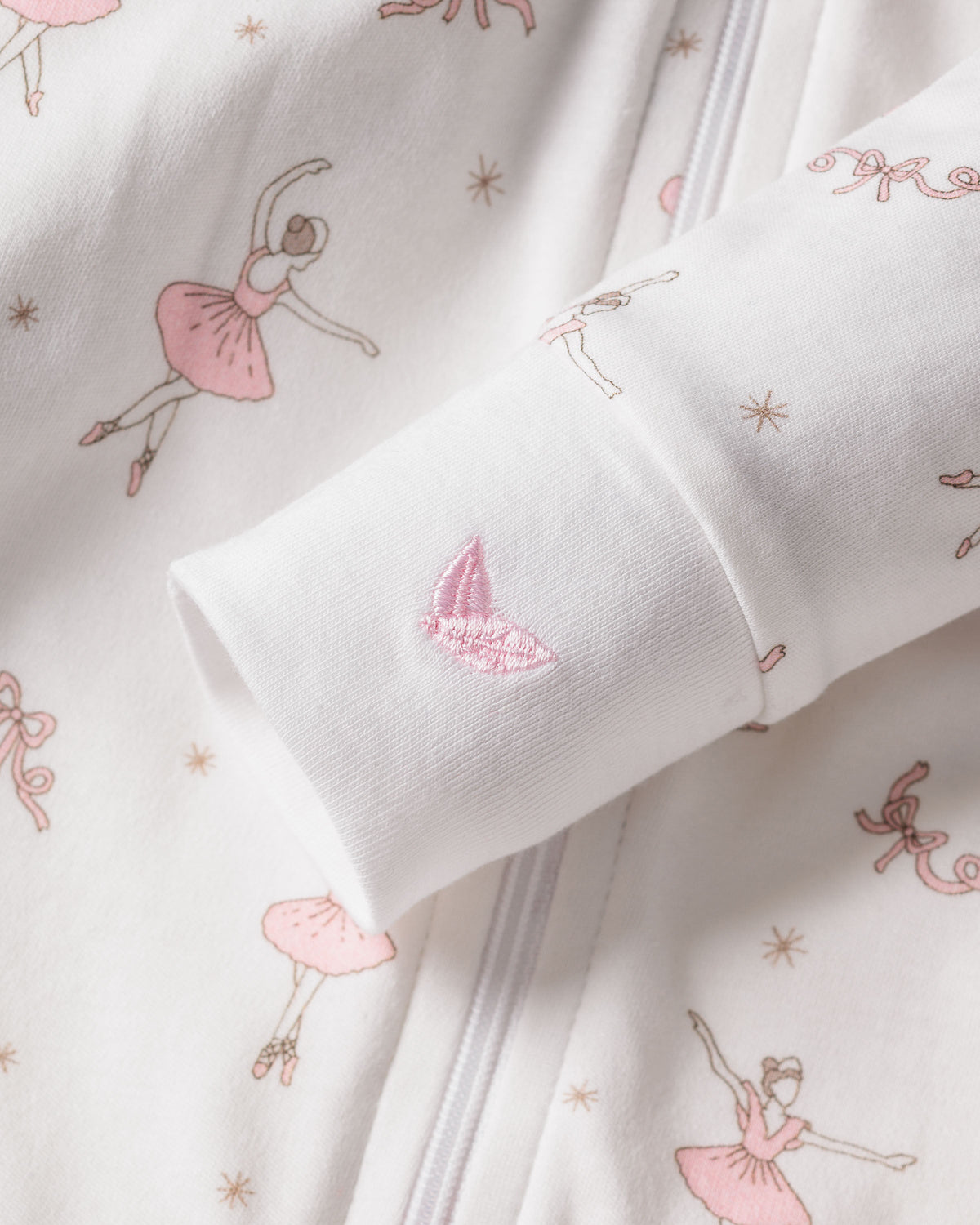 Baby’s Pima Snug Fit Romper in Sugar Plum Fairy