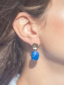 Thea Earrings in Blue