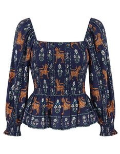 Tiger Border Florence Top