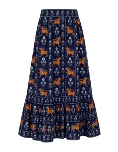 Tiger Border Mabel Skirt