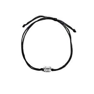 1 Carat Emerald Cut Diamond Thread Bracelet