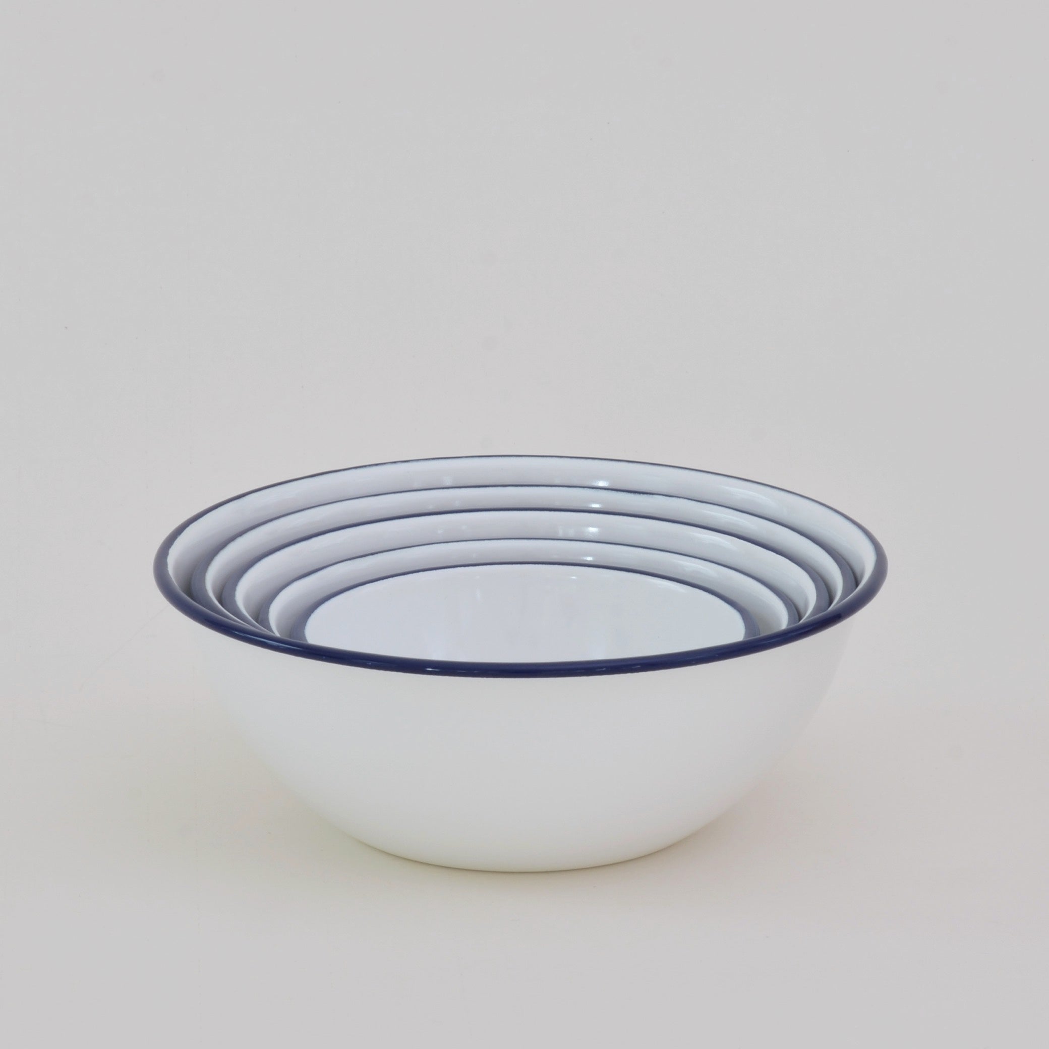 Tsukiusagi-jirushi - Set of 5 enamel nesting bowls