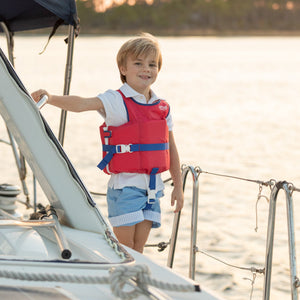 Wyatt Shorts in East Beach Blue with Seaside Stripe Cuffs