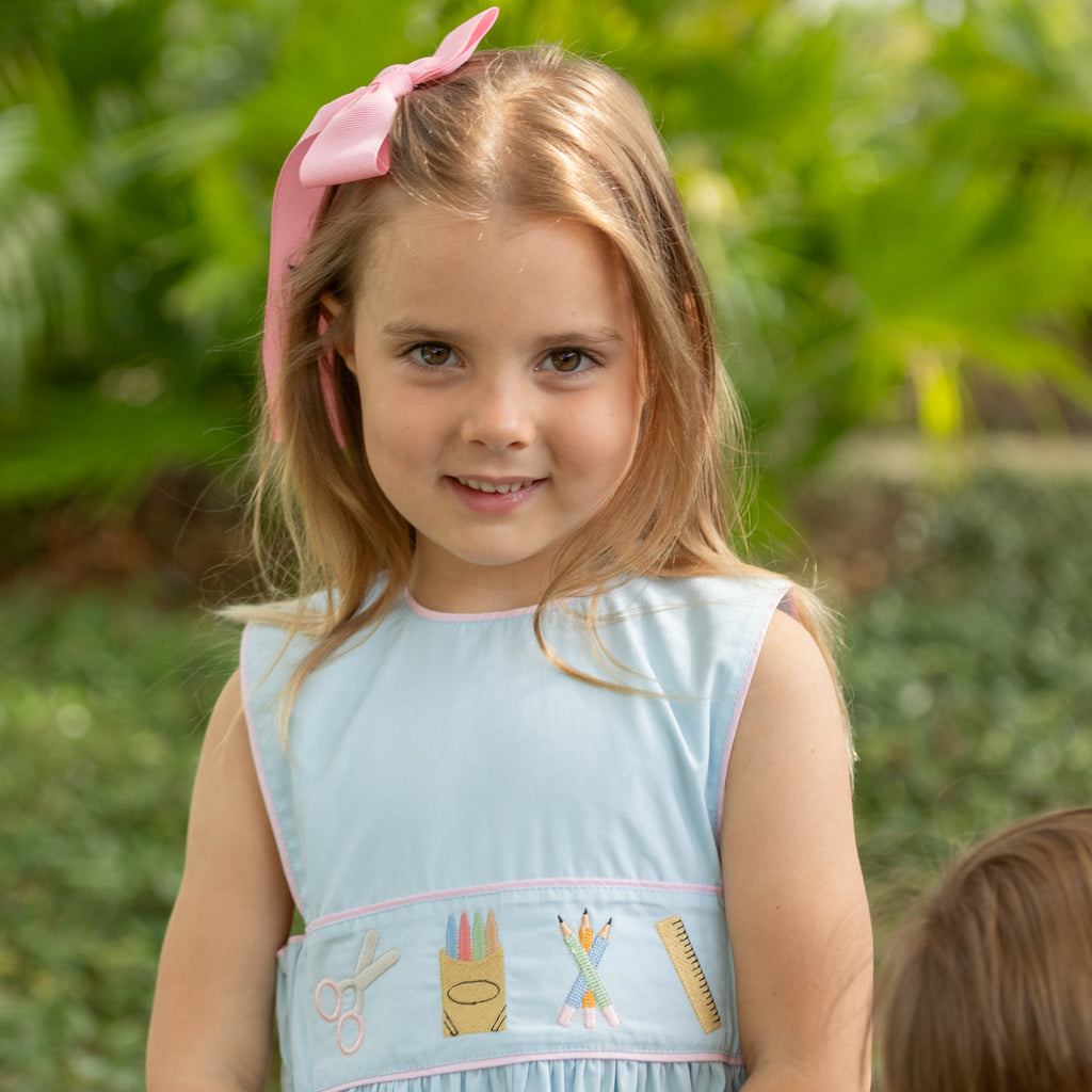 Girls Back to School Embroidered Dress - Henry Duvall