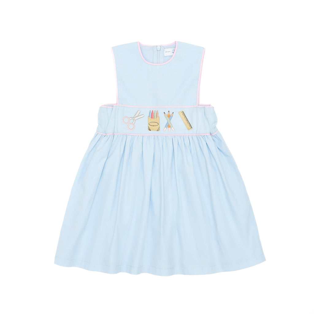 Girls Back to School Embroidered Dress - Henry Duvall