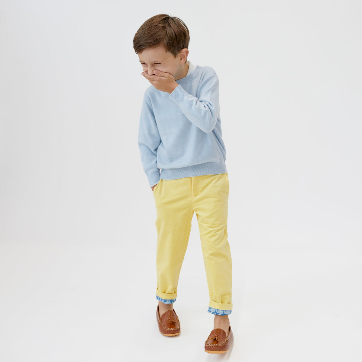 Bradford Trousers in Sea Island Sunshine Corduroy