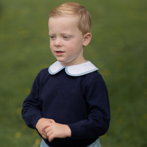 Christopher Crewneck in Narragansett Navy