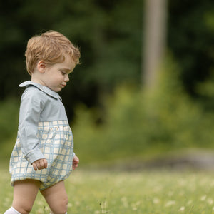 Long Sleeve Beau Bubble in Pembroke Plaid