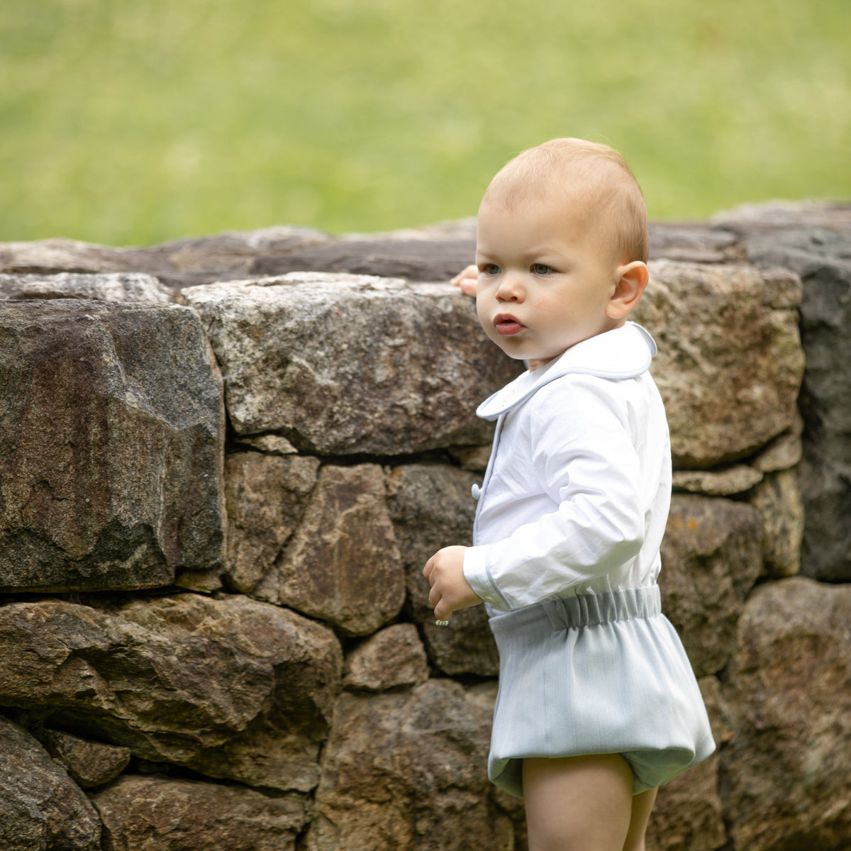 Long Sleeve Barrett Bubble in Hyde Park Herringbone