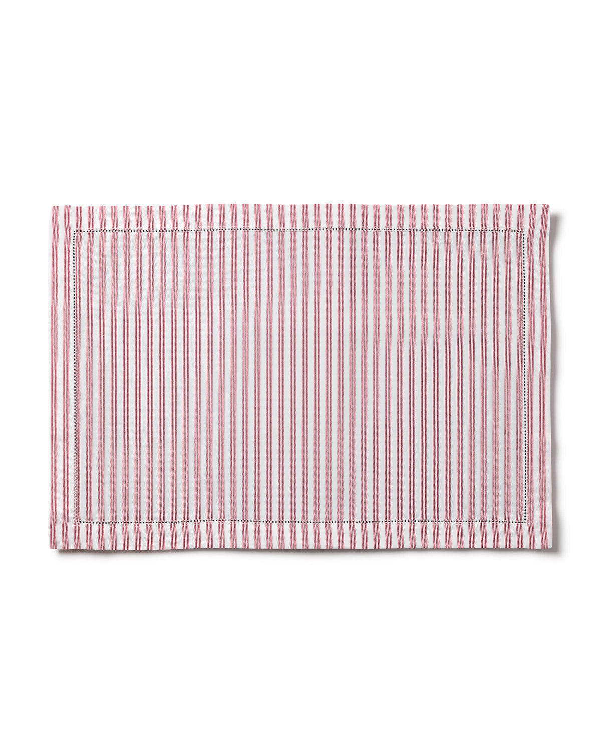 Signature Twill Placemats in Antique Red Ticking