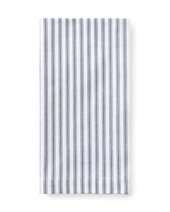 Signature Twill Napkin Set in Navy French Ticking & Timeless Toile