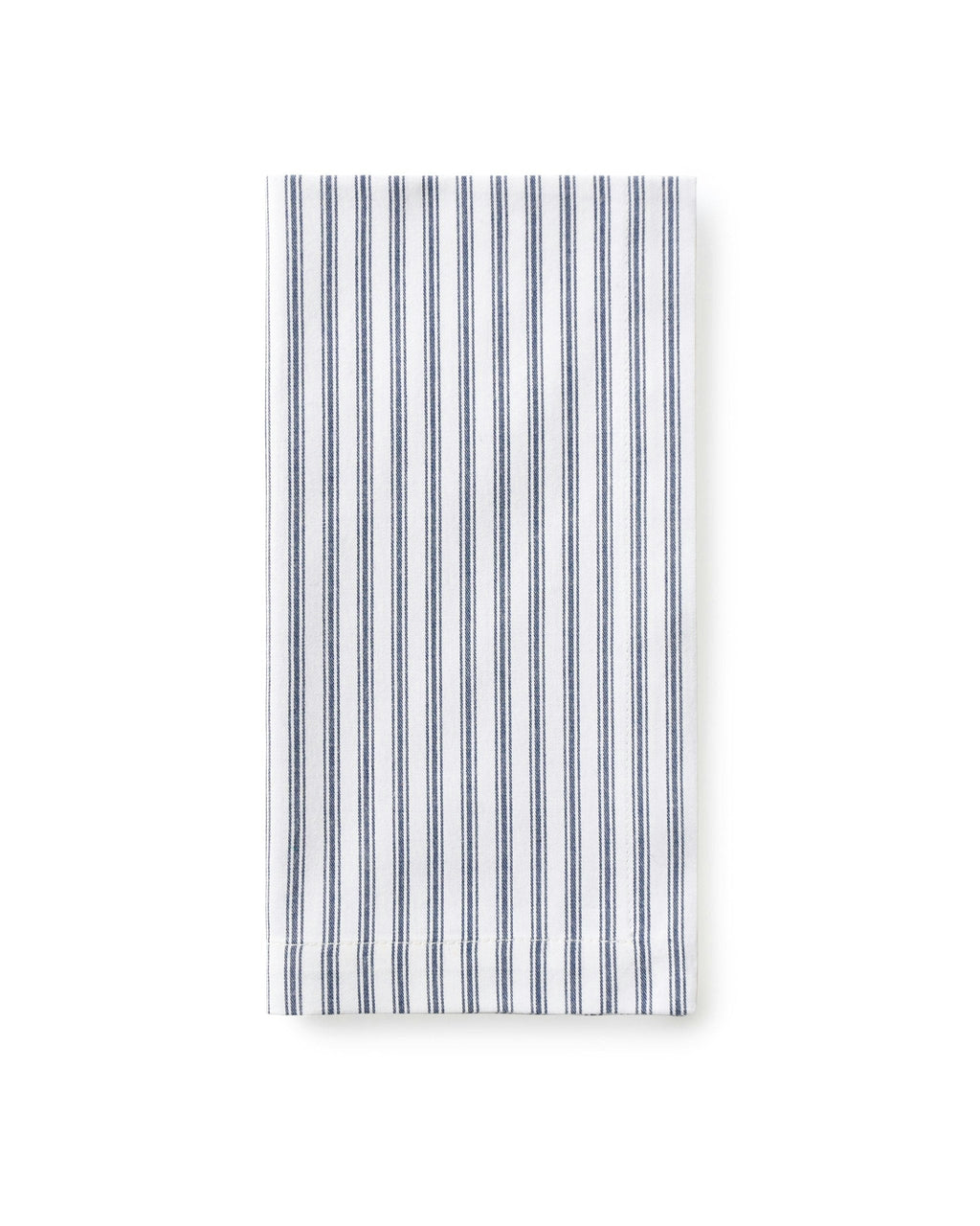 Signature Twill Napkins in Navy French Ticking, Set of 4