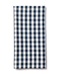Signature Twill Napkins in Navy Gingham, Set of 4