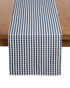 Signature Twill Runner in Navy Gingham