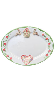 Personalized Christmas Platter in Swiss Clock