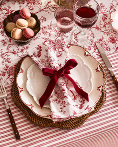 Signature Twill Napkins in Red Timeless Toile, Set of 4