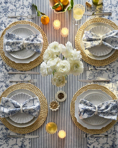 Signature Twill Napkins in Navy Gingham, Set of 4