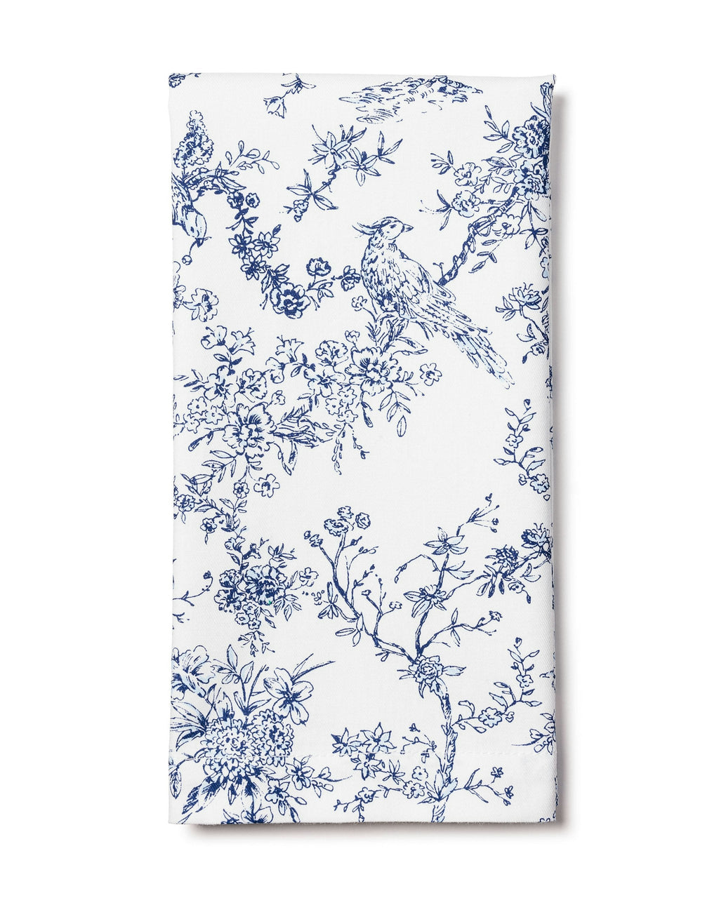 Signature Twill Napkins in Navy French Ticking, Set of 4