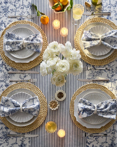 Signature Twill Tablecloth in Timeless Toile