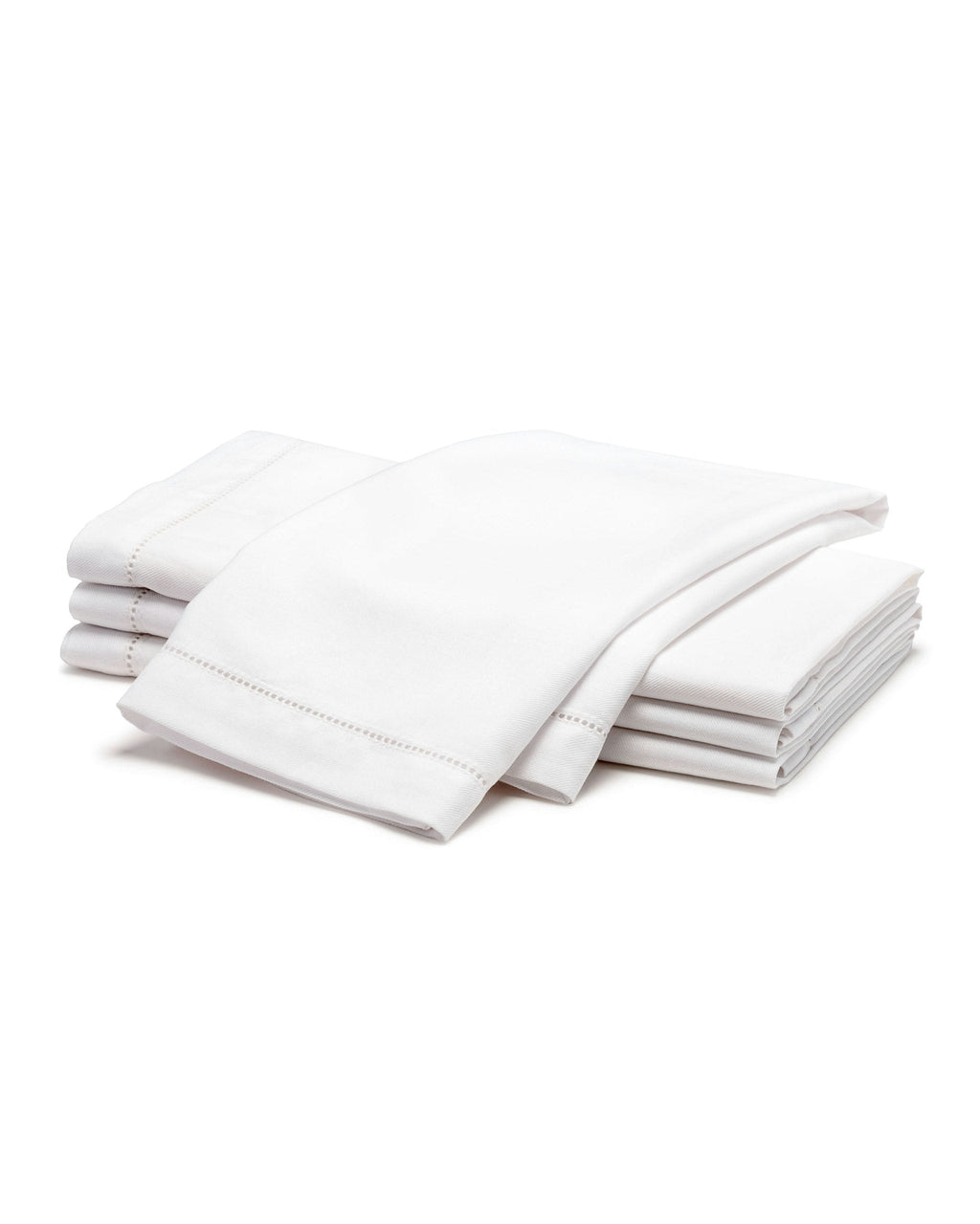Signature Twill Napkins in Navy French Ticking, Set of 4