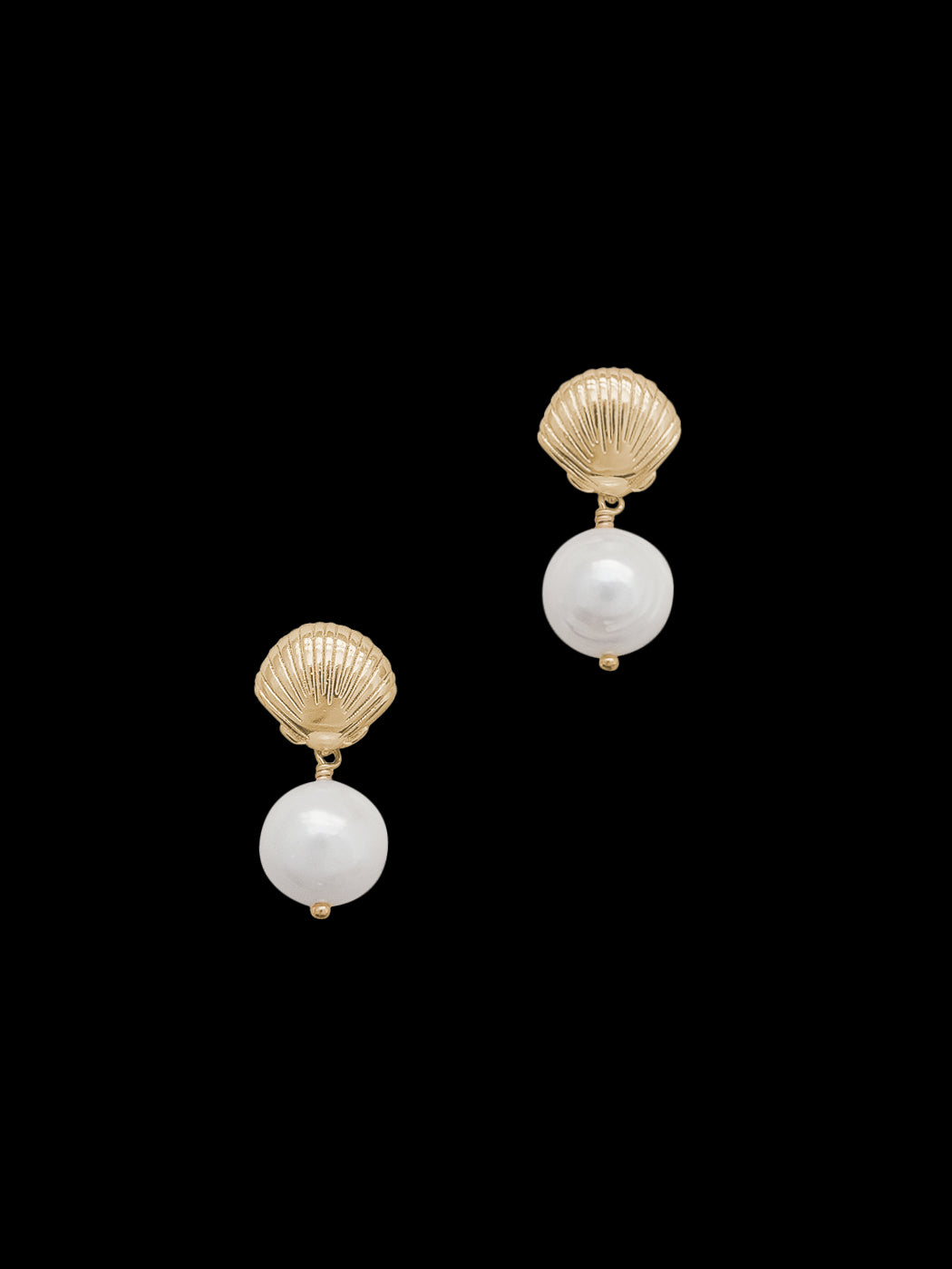 Tori Earrings in Gold & White