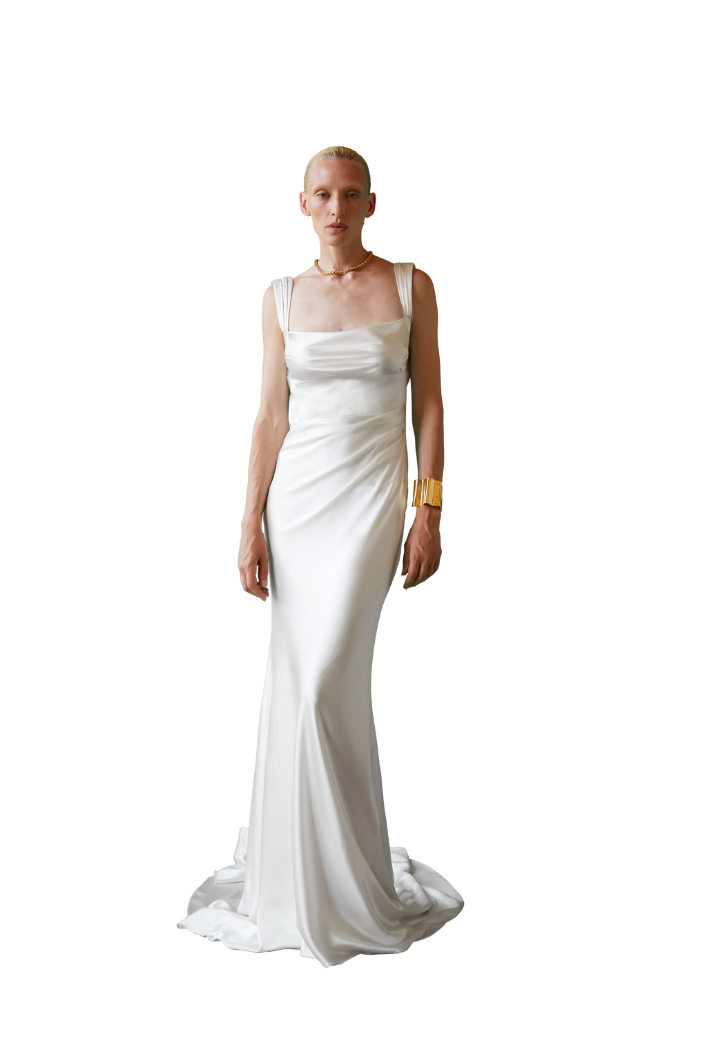 Backless Gown with Pearl Strap | STYLE 167