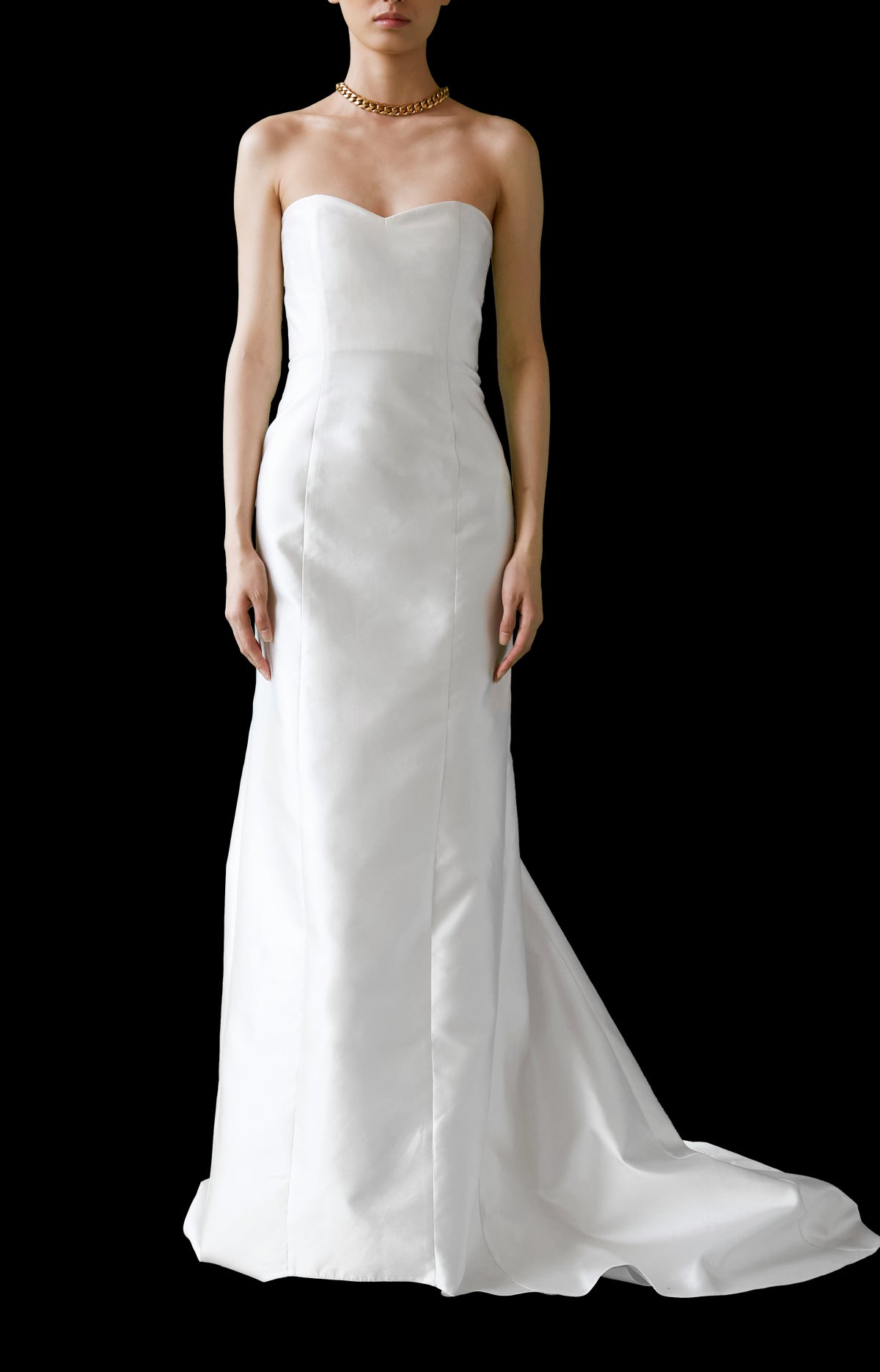 Strapless Silk Mikado Dress | STYLE 109