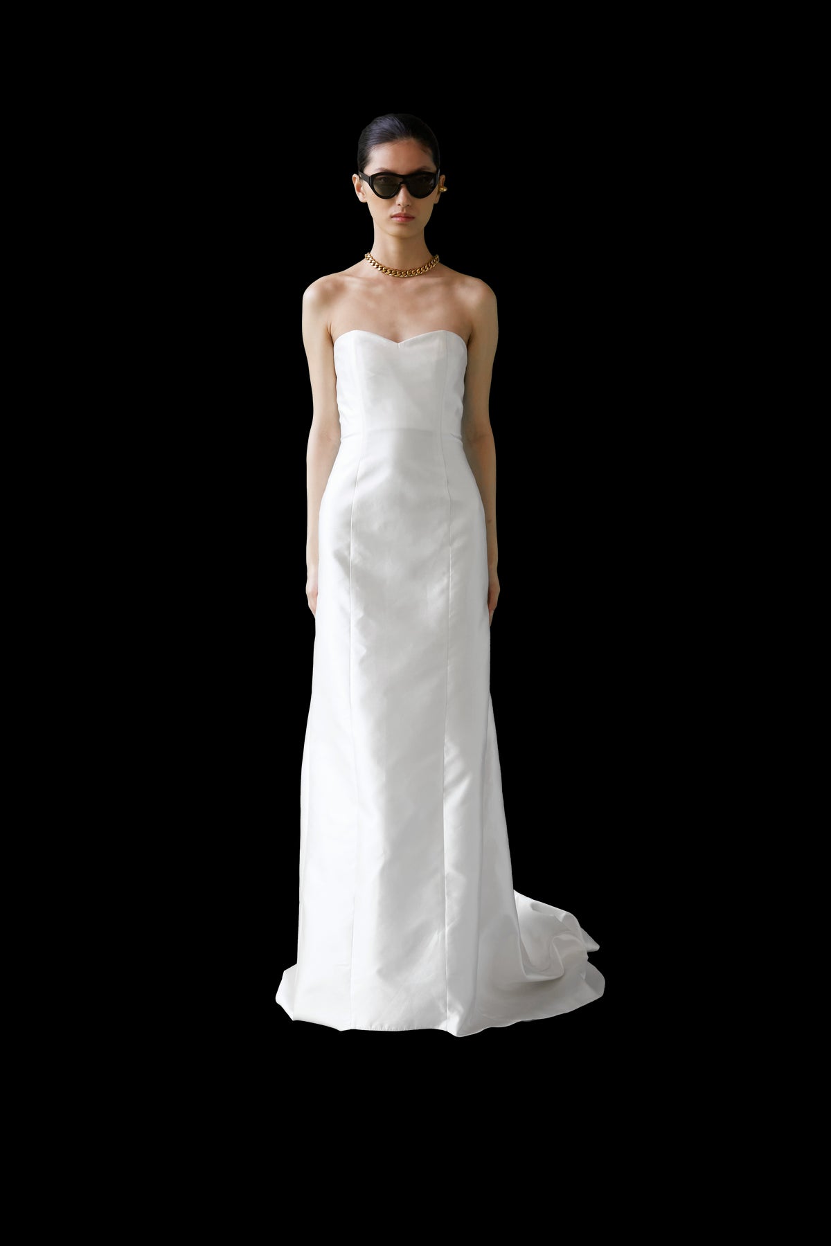 Strapless Silk Mikado Dress | STYLE 109