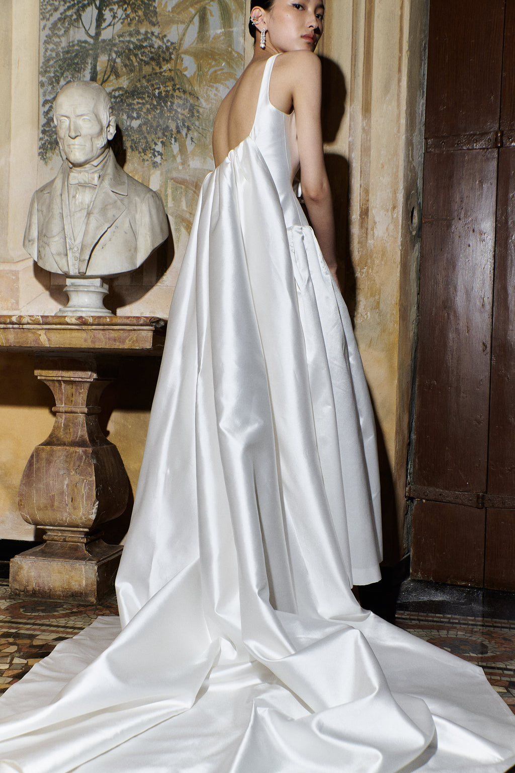 Ankle Length Drop Waist Gown | STYLE 108