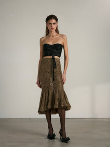 The Totana Top in Black Lace