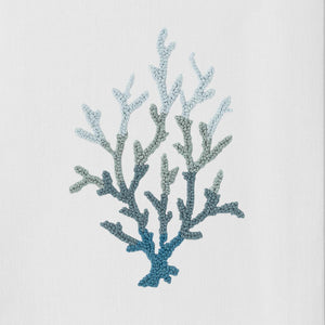 Coral Knot Blue Hand Towel